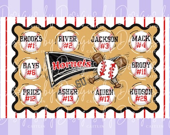 Baseball Team Banner Mockup | Baseball Canva Mockup Template | Tee Ball Banner Mockup Template