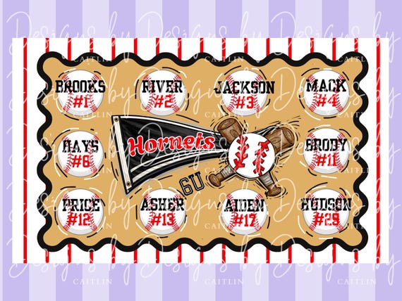 Baseball Team Banner Mockup | Baseball Canva Mockup Template | Tee Ball Banner Mockup Template