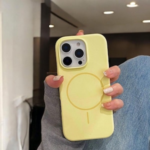 Magnetic MagSafe Silicone Case for iPhone 11 12 13 14 15 16 Pro Max | Soft Matte Candy Color Cover, Cute & Durable iPhone Back Shell