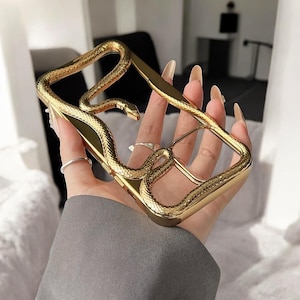 Coole 3D-Schlangenhohlhülle - Wärmeableitende, stoßfeste Silikonhülle für iPhone, weiße Luxus-Schutzhülle
