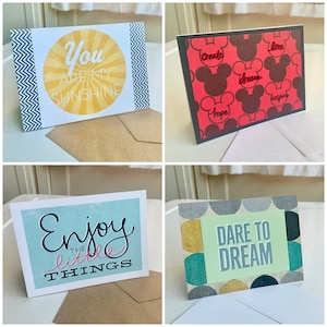 Cartes blanches inspirantes, motivants et solidaires - CHOISISSEZ-EN UNE - Clearance, Surplus, Disney