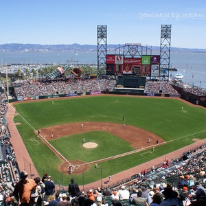 San Francisco Giants AT & T Park 4x6 Print Only oder Blank Photo Card Option