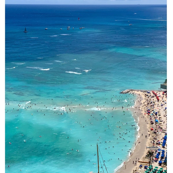 Colors of Waikiki - 4x6 Print Only or Blank Photo Card