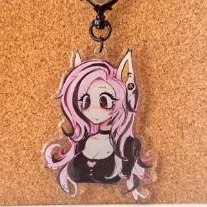 Emo Fluttershy Mlp Keychain