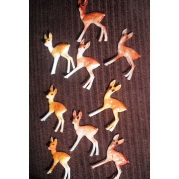 21 Tiny deer for altered art .. terrariums ... Christmas crafts