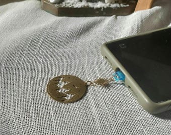 Real brass Seal of Velaris USB-C dust cover, ACOTAR fan gift, Ebook reader gift, gift for romantasy reader, Kindle accessories, gift for her