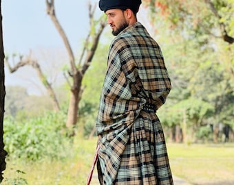 Grand kilt écossais traditionnel du XVIe siècle fait main Grand kilt en laine acrylique des Highlands vintage Disponible dans plus de 50 tartans