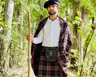 Kilt tradicional vintage de las Tierras Altas, escocés, hecho a mano, de lana acrílica, tartán, para hombre, disponible en más de 50 tartanes.