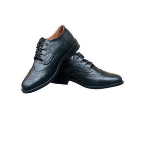Handgefertigte Ghillie Brogues Schuhe Scottish Schwarz Echtleder Kleid Schuhe Traditionelle Highland Schuhe Für Herren Verfügbare Größe (5 bis 12)
