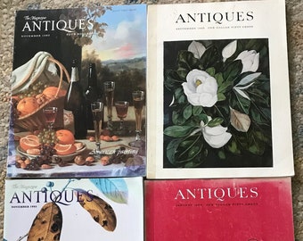 4 Antiques Magazines Vintage Back Issues 1968, 1983, 1993 Fine Antiques, Collecting, Fine Art Home Decor