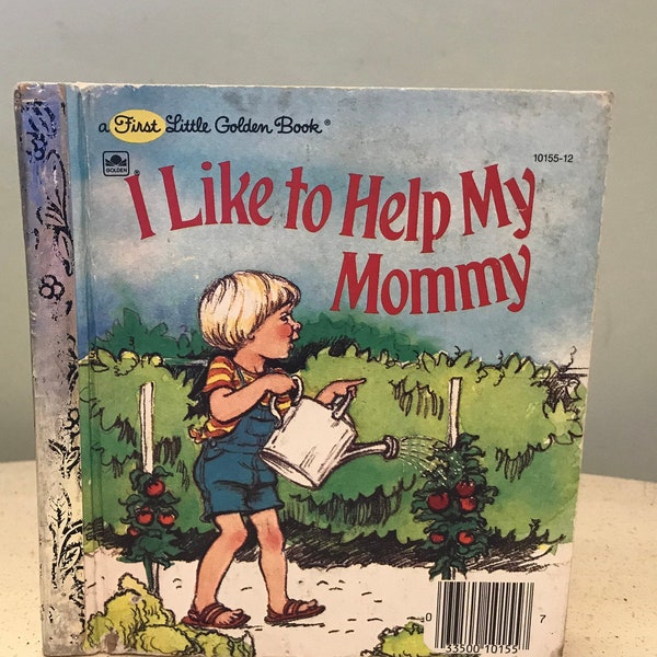 I Like to Help My Mommy First Little Golden Book Vintage 1981 Edition Mary Alice Baer Illustrator Read A Loud Juvenile Preschool Story Book