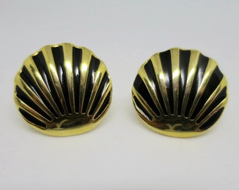 Vintage Napier Shell Earrings on Original Card