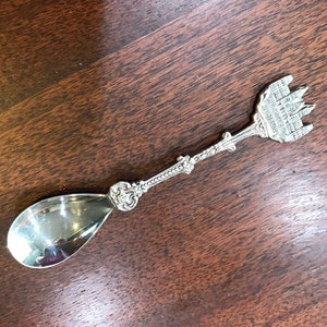 Amsterdam Souvenir Demitasse Spoon Hallmark Silver Ruks Museum Amsterdam Holland ca. 1970s Netherlands Dutch Collectible Spoon  4.5 inches