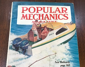 Revista Popular Mechanics, número de abril de 1953, Ciencia, Ingeniería militar, Noticias, Inicio, Proyectos, Reparación, Publicidad