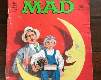 MAD Magazine December 1976 No. 187 Vintage Happy Days Issue Fonz Cover All Presidents Men Feature Comics, Political Satire