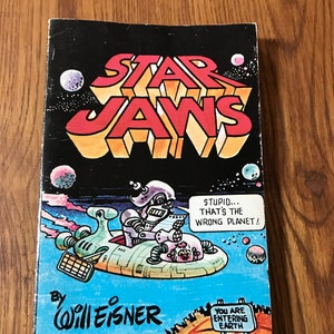 Star Jaws by Will Eisner Vintage 1978 Soft Cover Book A Galaxy of Space Cartoons Scholastic Junior Fiction Reading