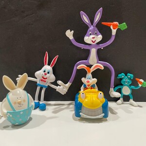 5 Bunny Rabbit Figures Disney, Hallmark, Russ Toys Mickey's Toon Town ...