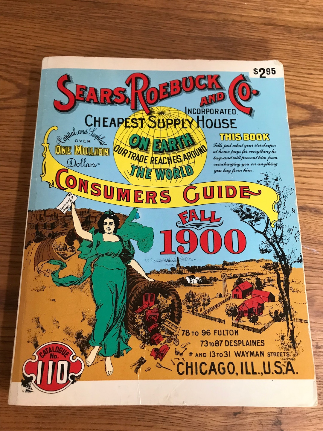 Sears, Roebuck and Co Catalog No. 110 Vintage 1900 Book Consumers Guide