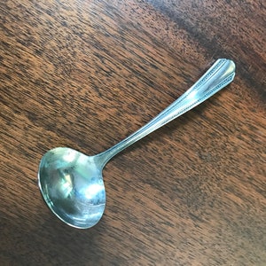 Croydon Silver Cream Ladle Wm.A Rogers Pattern Oneida Silverplate Serving Ladle ca. 1932 aka Mary Lee Vintage Silver Plate Flatware