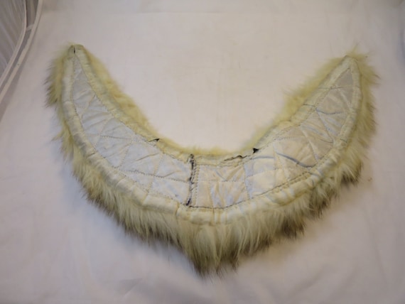 Fur Collar Blonde/Silver Fox Style Shawl Wrap Ful… - image 5