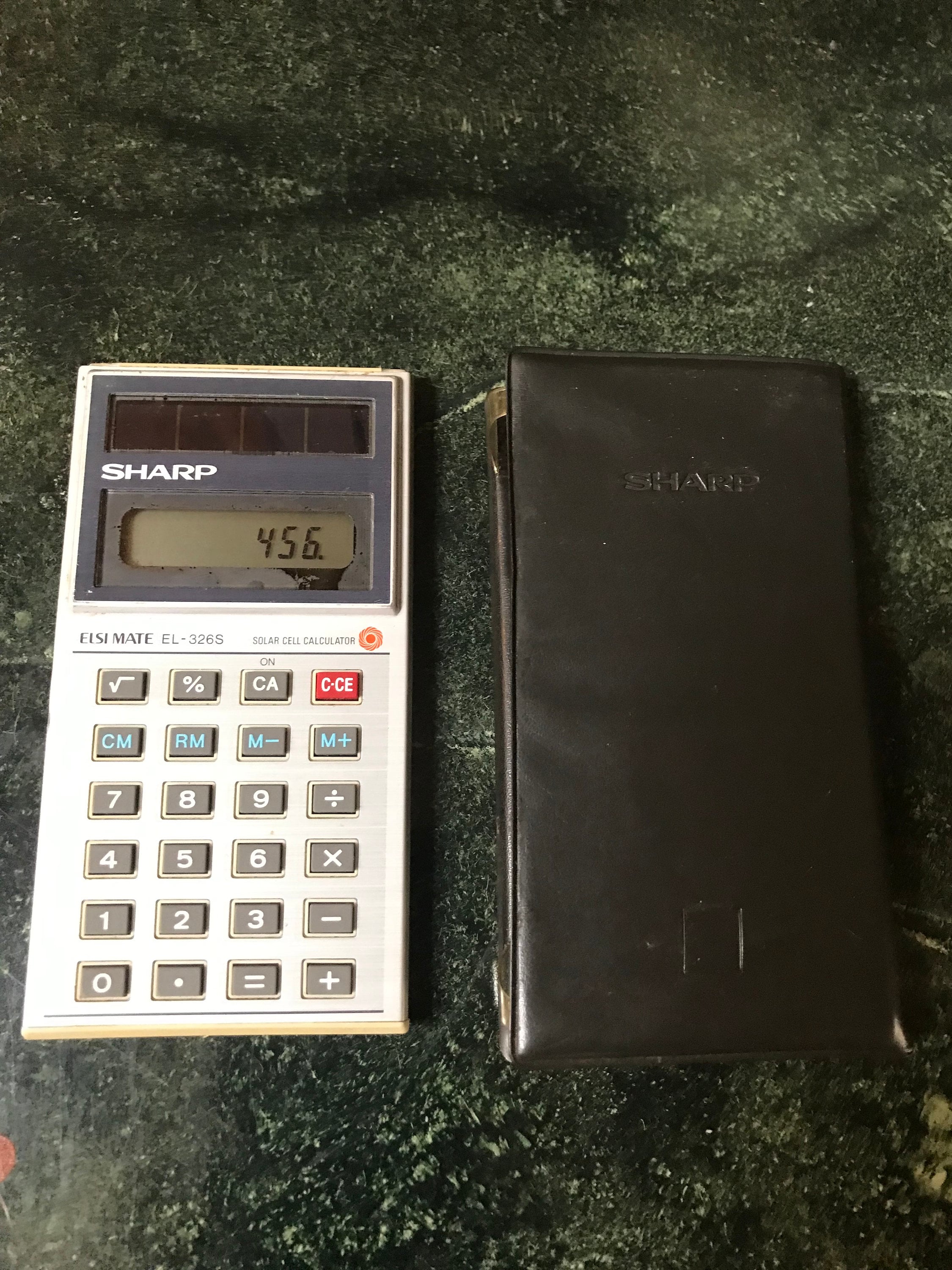 Calculatrice électronique Sharp vintage des années 1980 Elsi Mate EL-230. Fabriqué au Japon. - France