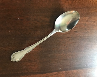 1 Fredericksburg Oval Soup Spoon Oneida Community Silver Plate Vintage 1968 Replacement Flatware 6.75 inches