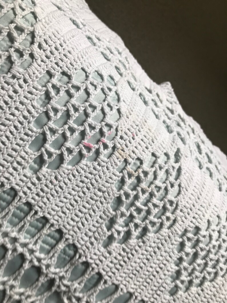 White Lace Bed Spread Cotton Crochet Lace Bed Cover Size King Etsy