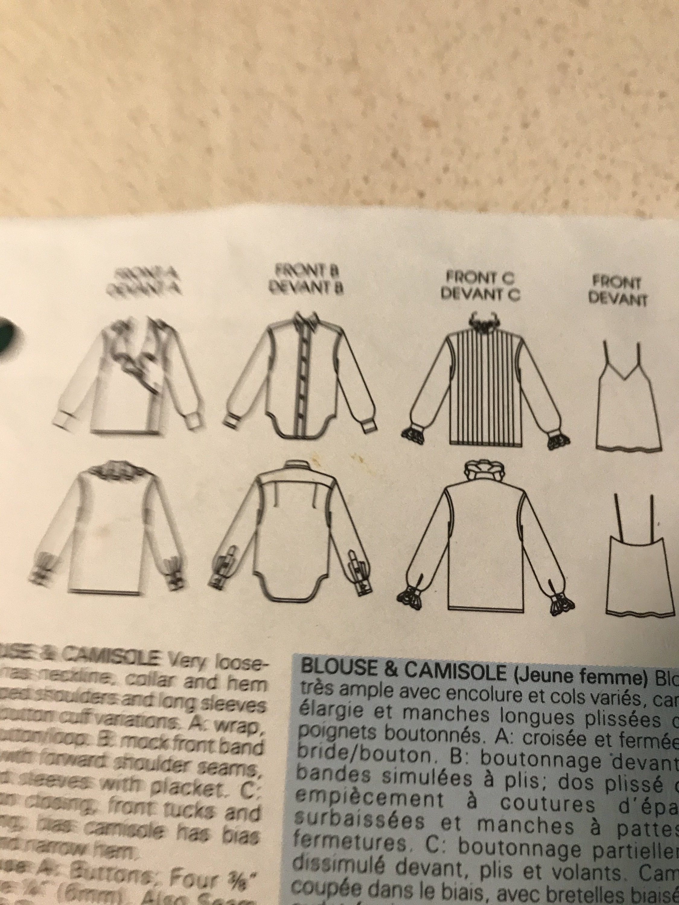 Vogue Ruffles Vogue Ralph Lauren 3 Blouses Pattern Neckline Ruffles, Tailored W ...