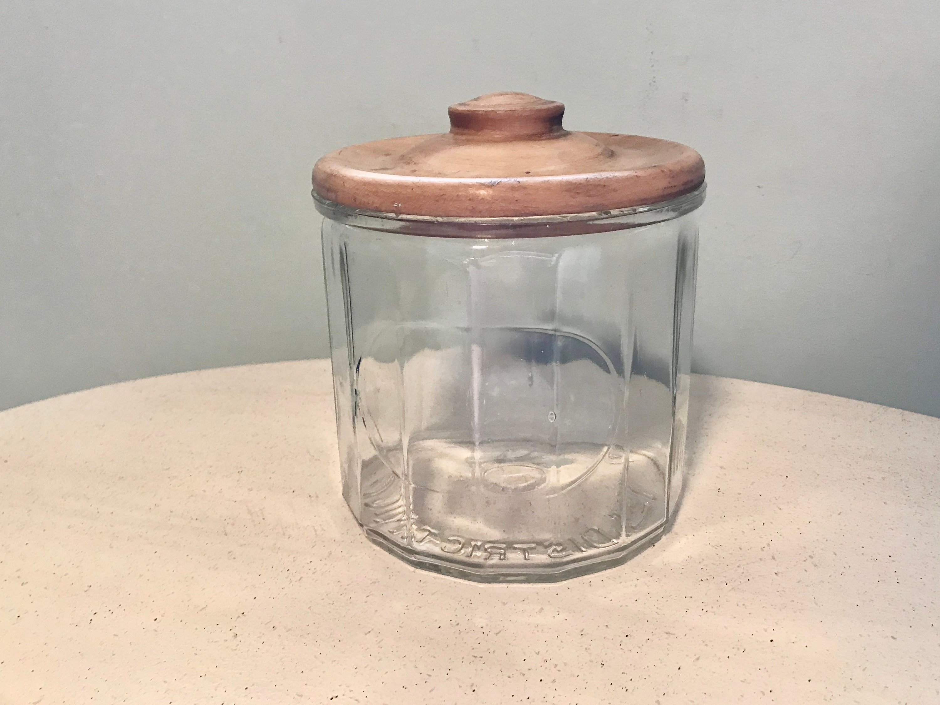 Antique Cigar Jar Humidor Molded Glass Lid - Etsy Singapore