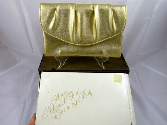 Vintage Avon Beige Metallic Canvas Purse, Handbag with Chain Strap | eBay
