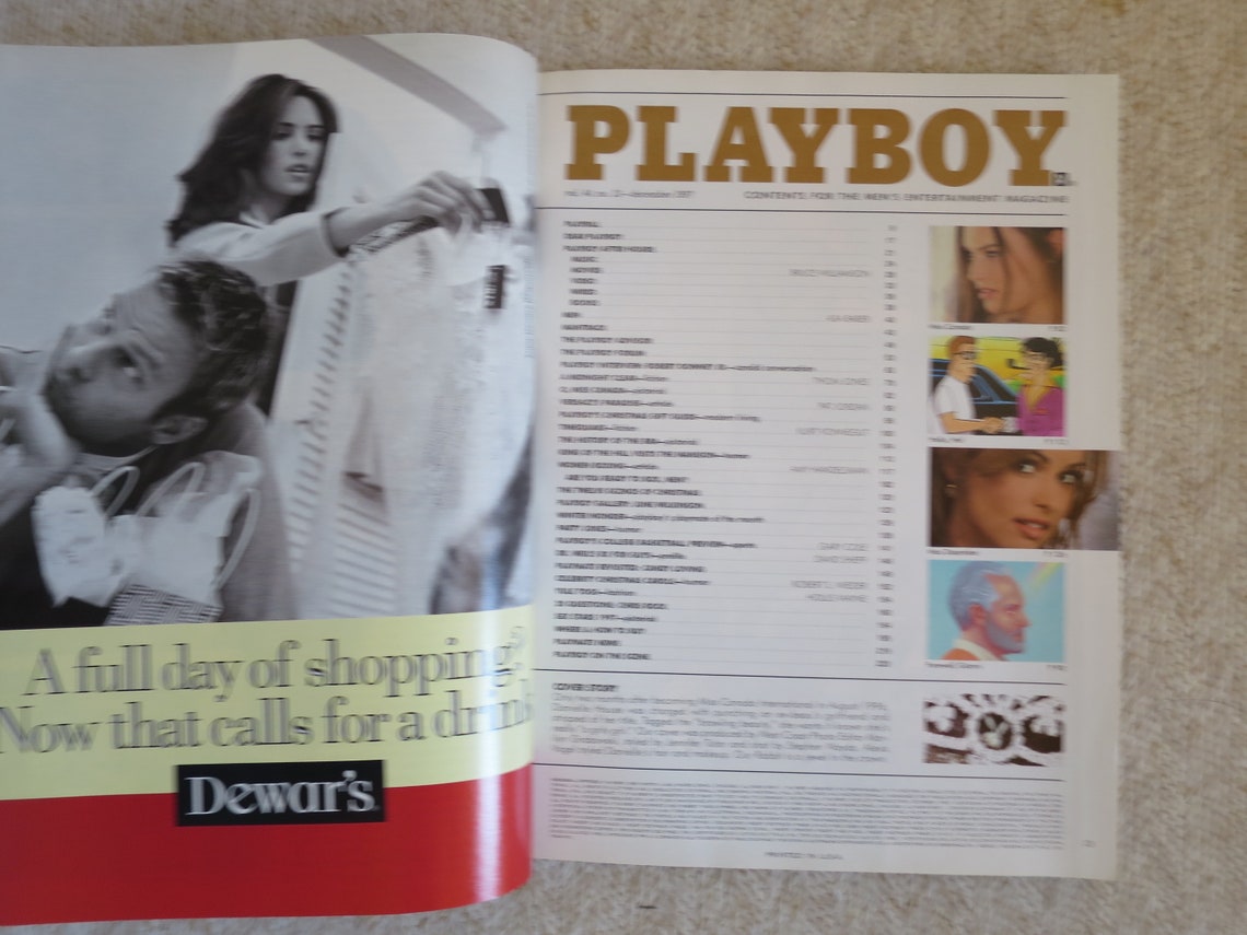 Vintage Playboy Magazine December 1997 Holiday Issue Robert Etsy