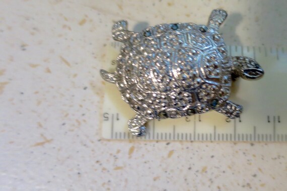 Broche épingle Tortue Vintage, Argent Sterling 925, Poinçon Mexique