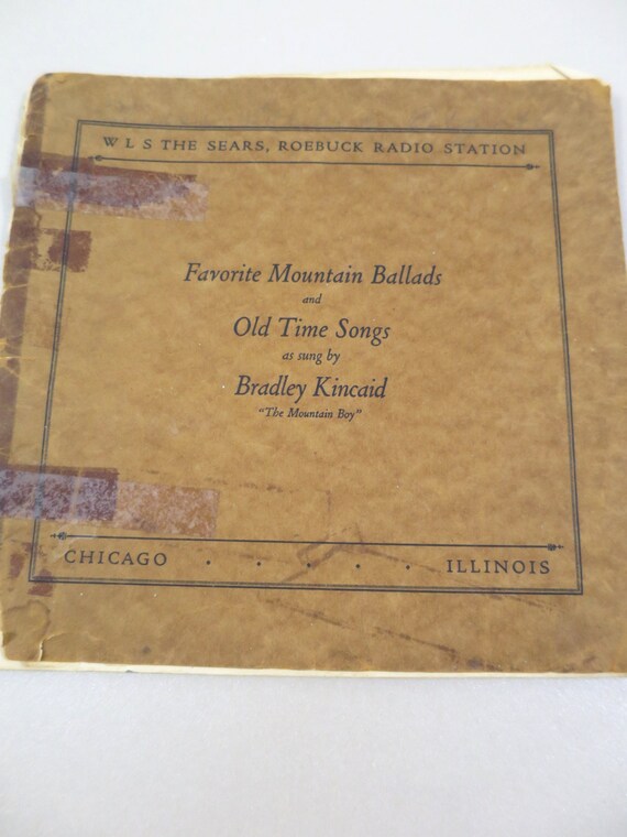 Wls Radio 1928 Chicago Radio Music National Barn Dance Program Etsy