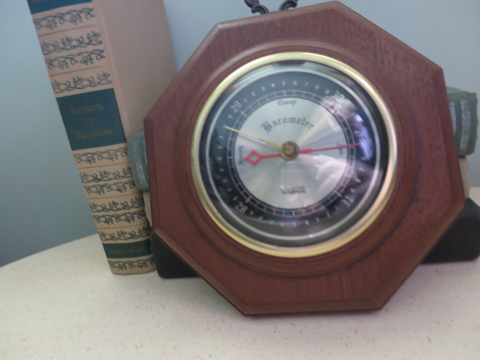 Verichron Wall Barometer Vintage 1970's Faux Wood Case Etsy