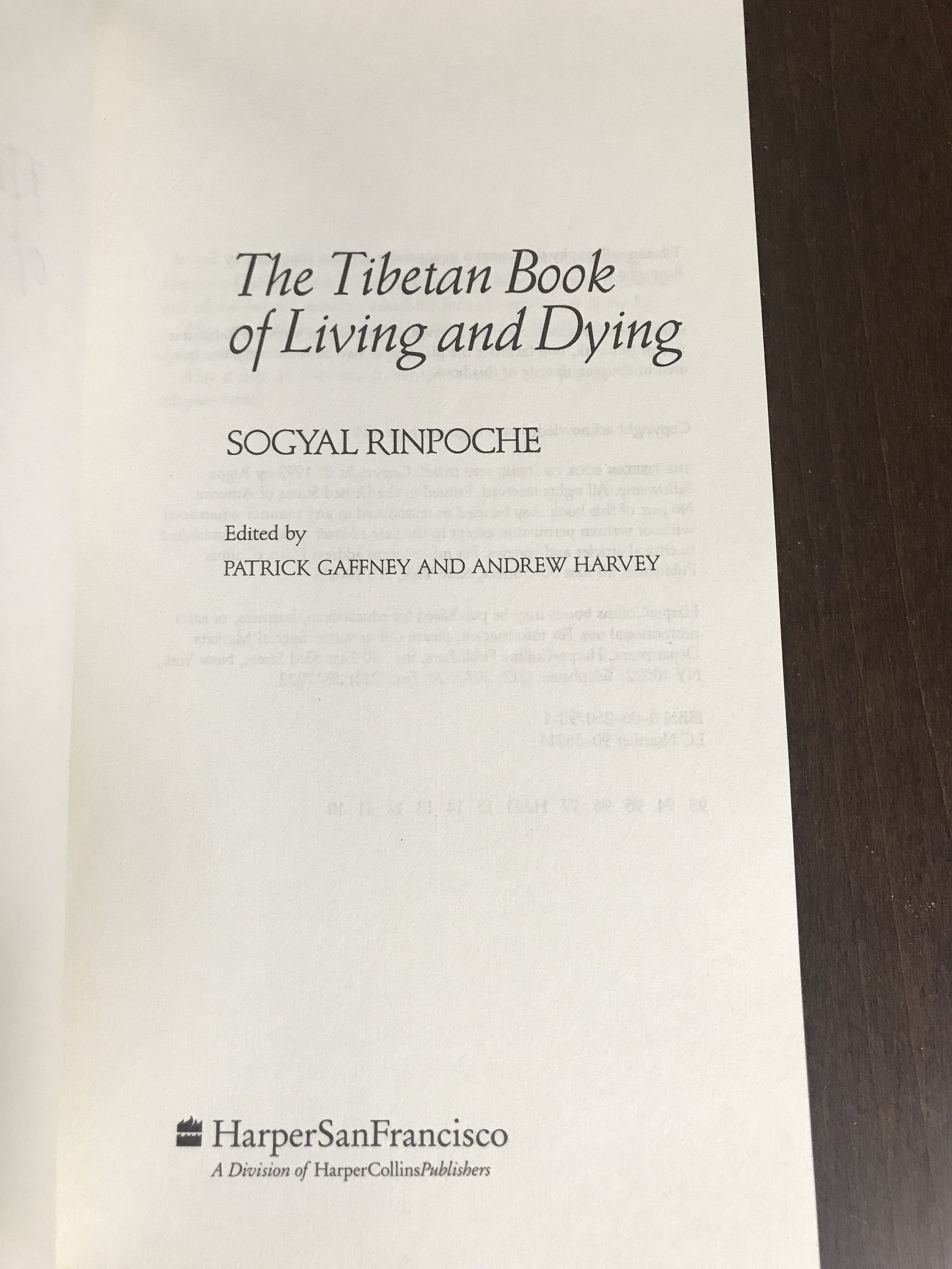 Tibetan Book of Living and Dying Sogyal Rinpoche Esoteric