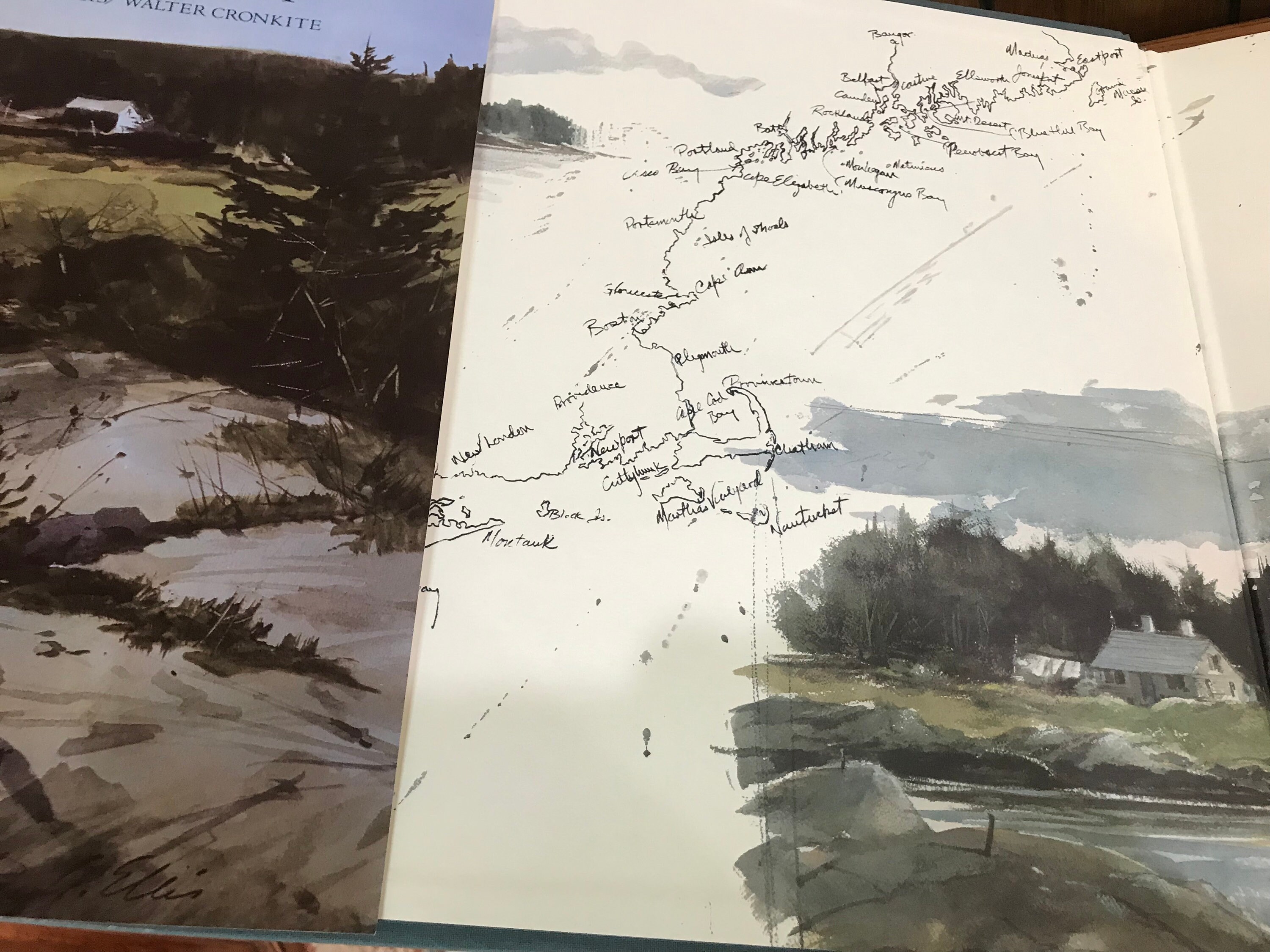North by Northeast Art Book Ray Ellis Walter Cronkite Seashore