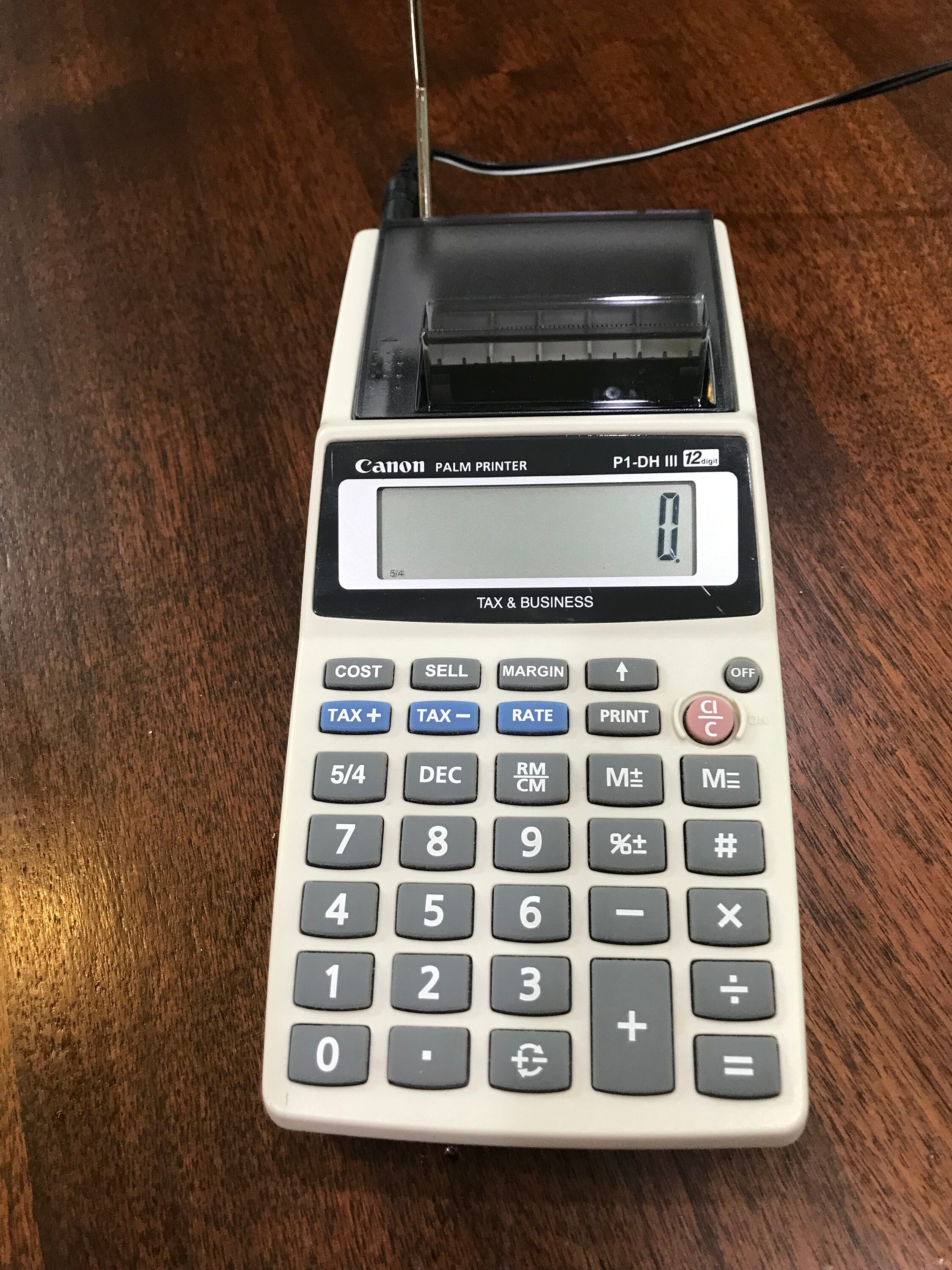 P1-dhv Manual CANON Mini Desktop Printing Calculator P23-DHV