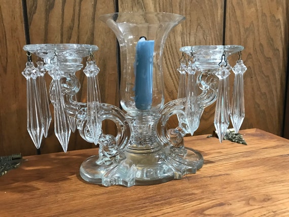 Set of 2 Clear Bobeches for Candlesticks to Catch Wax, Home Decor