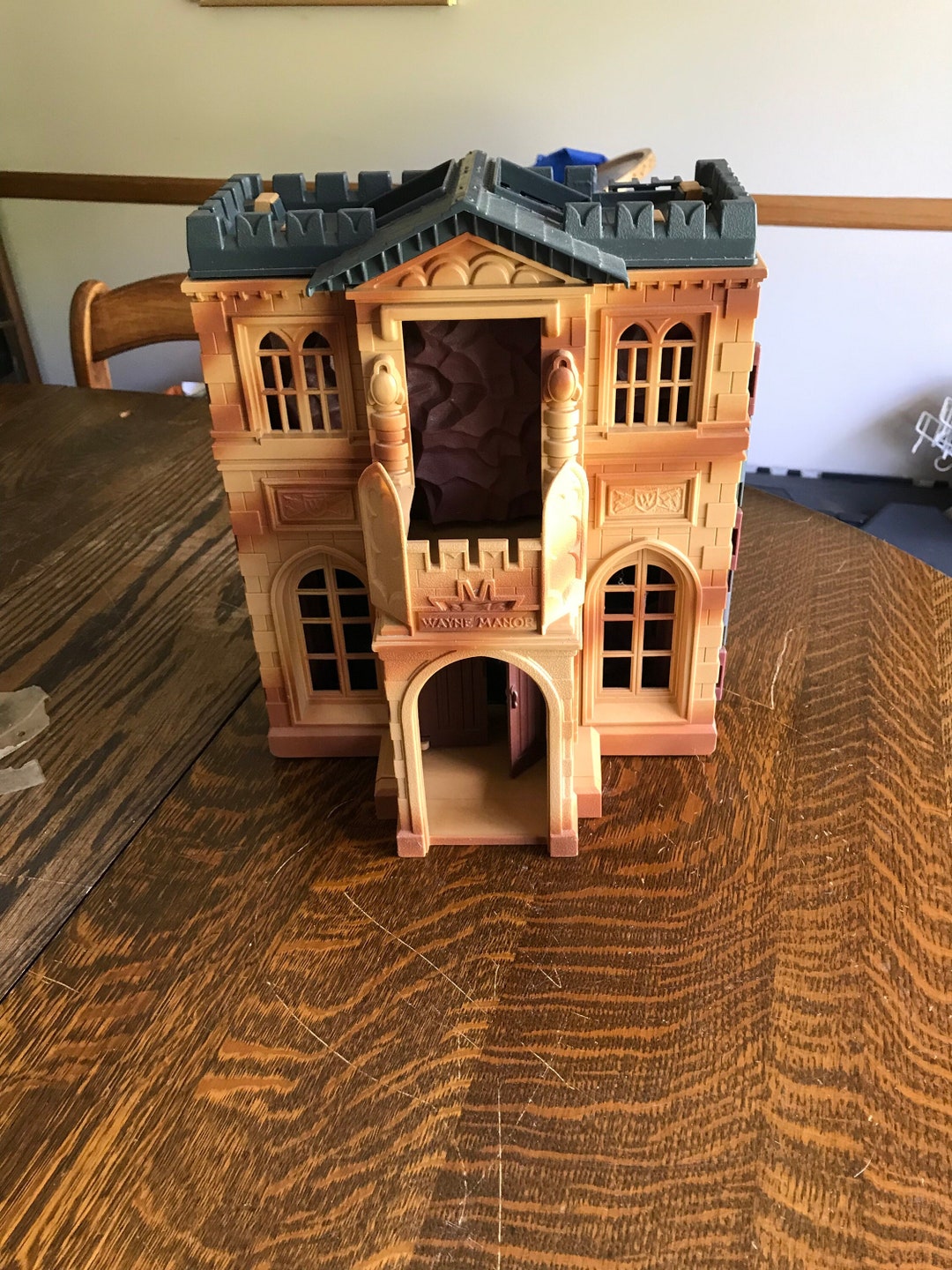 Batman Wayne Manor Play Set Keaton Bat Cave Tan Plastic Etsy