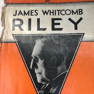 James Whitcomb Riley, les ballades les plus appréciées à la maison, vintage 1931, couverture rigide, jaquette partielle, réimpression du ruban bleu, livre de poésie 1883-1887