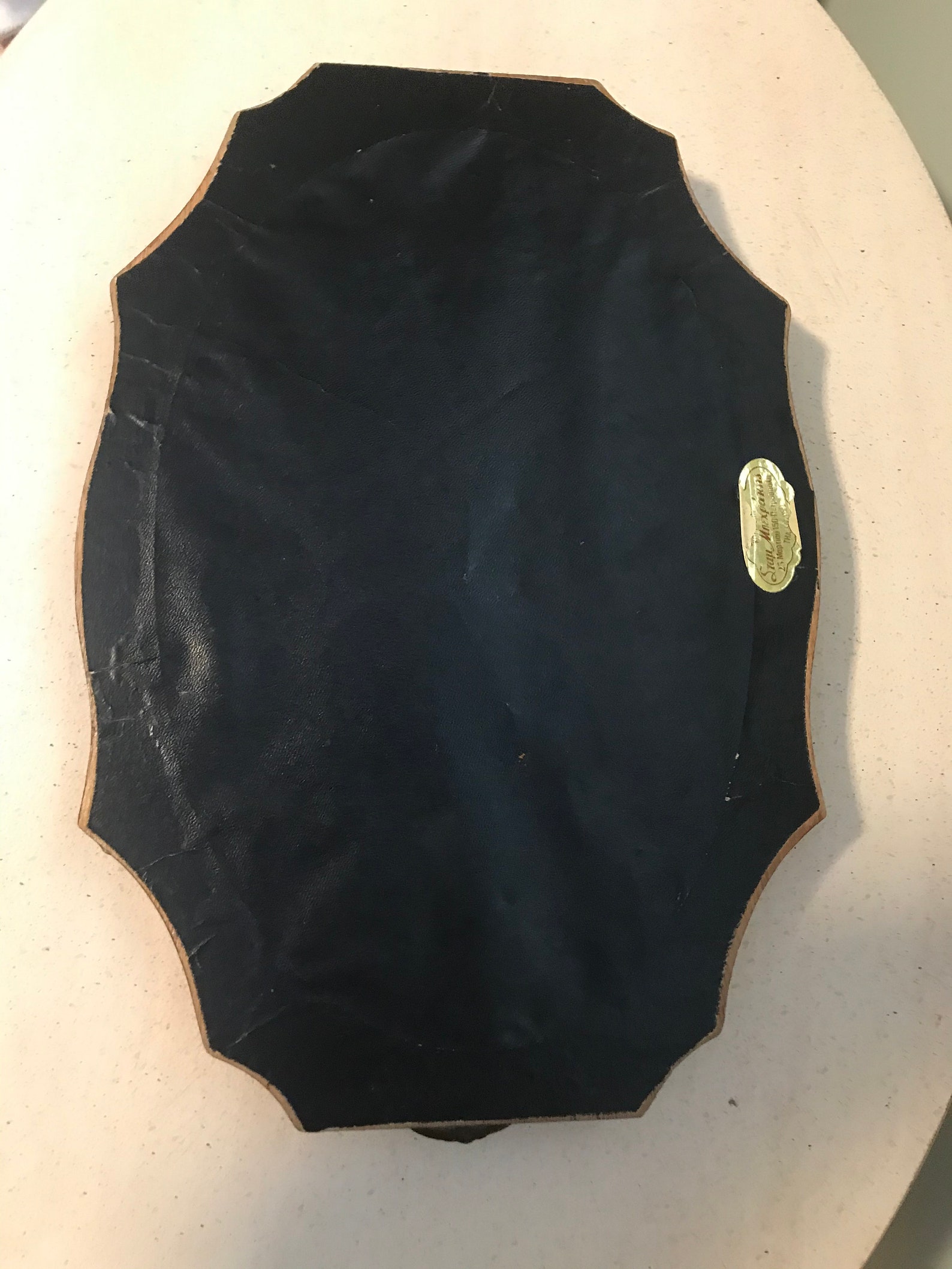 Wood Tray Glass Top Floral Bouquet Embroidery Inset Handled Etsy