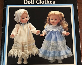 Martha Pullen Heirloom Doll Clothes Book Smocked + French Hand Sewn by Machine Patterns + Instructions 15-18" Dolls Vintage 1985