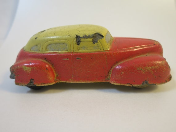 red and yellow toy car