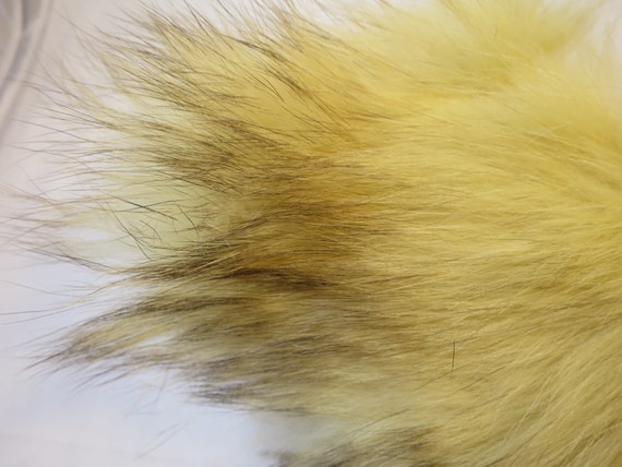 Fur Collar Blonde/Silver Fox Style Shawl Wrap Ful… - image 3