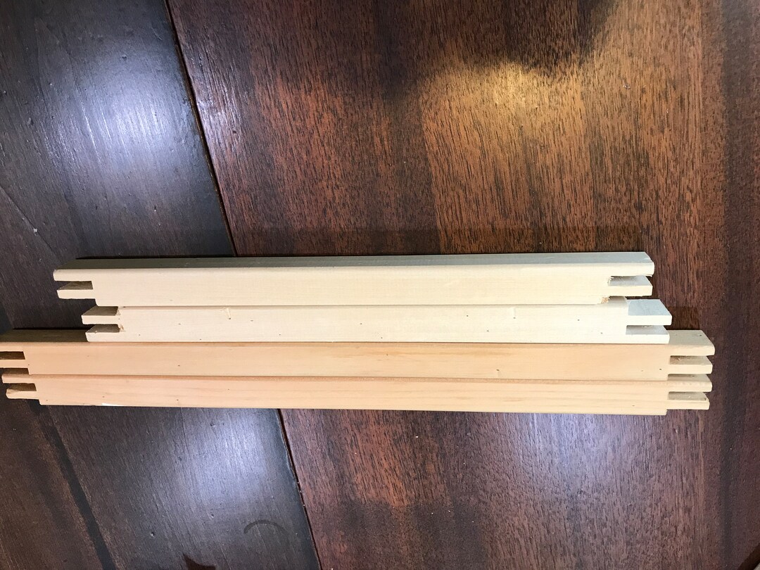 7 Lengths Wood Canvas Frames Kits, Total 28 Pcs Needlepoint Stretcher Bars For