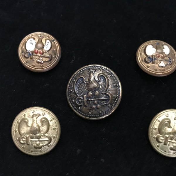 Us Navy Buttons Etsy