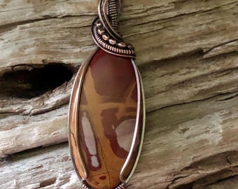 Noreena Jasper and Copper Pendant Necklace