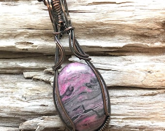 Crazy Lace Agate Pendant Necklace