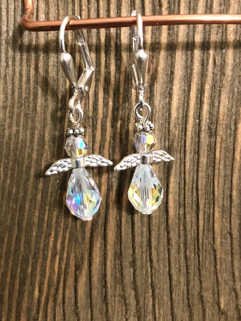 Angel Earrings, Swarovski Angel Earrings image 3