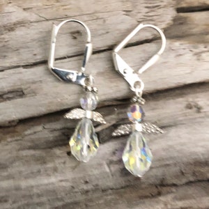 Angel Earrings, Swarovski Angel Earrings image 2